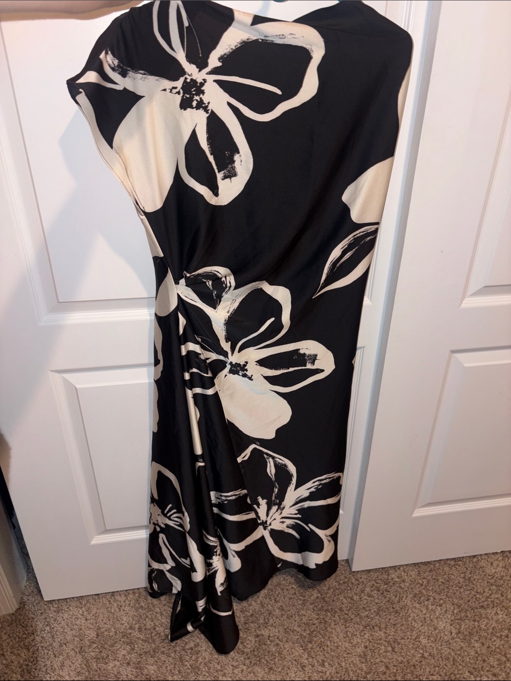 Maggy London Floral Printed Asymmetrical Dress size US 12